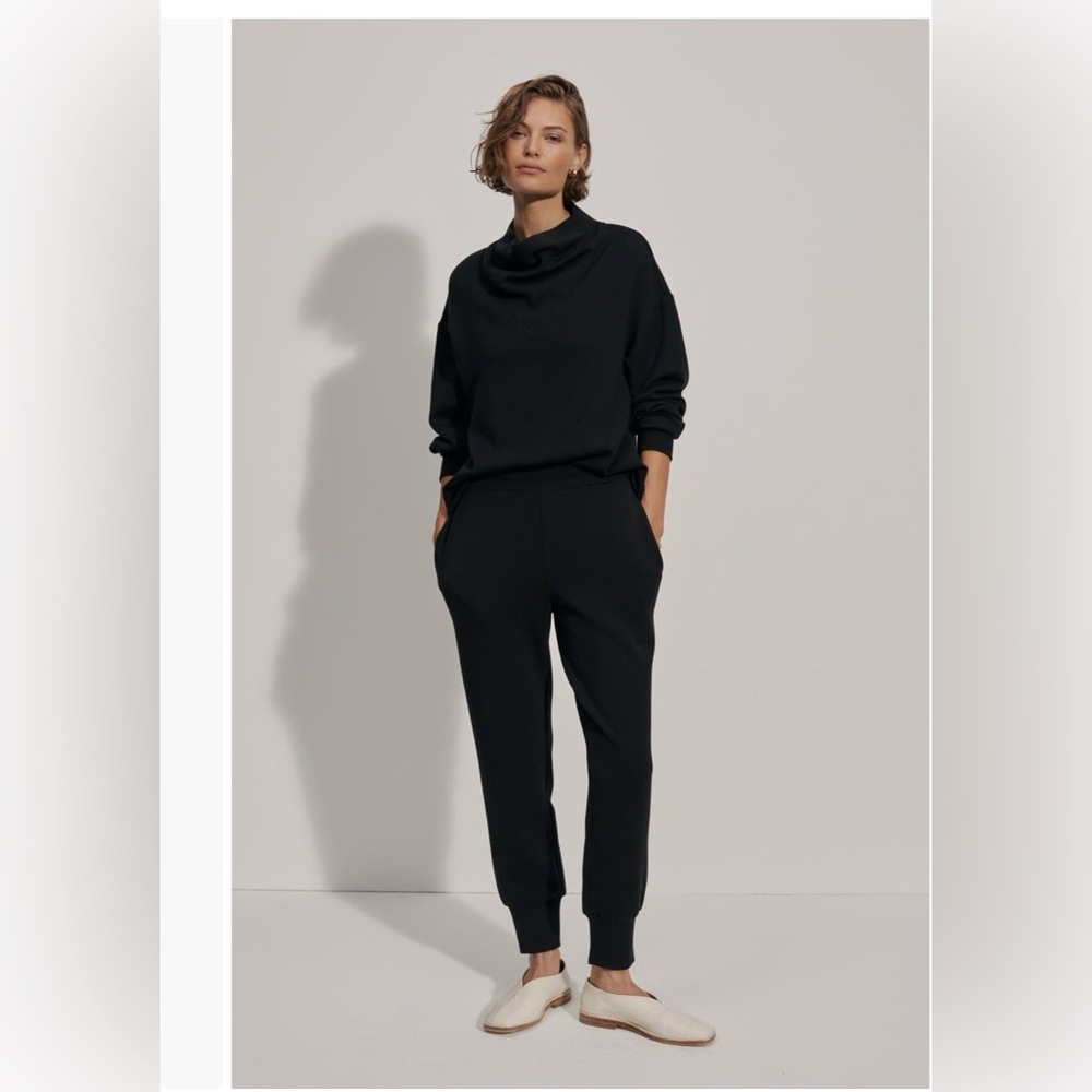 Varley Black Super Soft slim cuff jogger -XXS